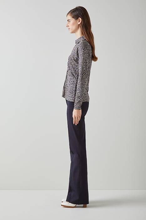 MOLLY HEART BUTTON-DOWN SHIRT NAVY/IVORY 4