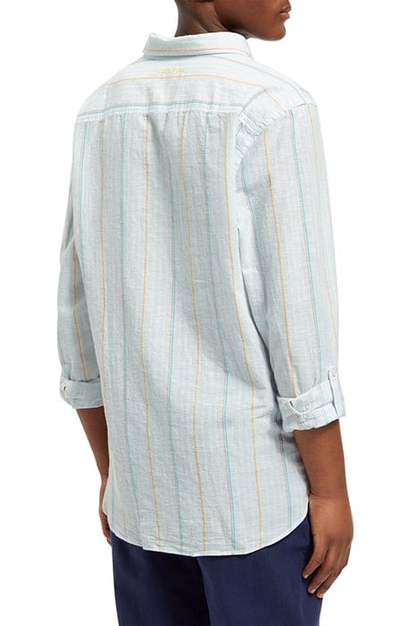 REGULAR FIT YARN-DYED STRIPE C BLUE/WHITE STRIPE 2