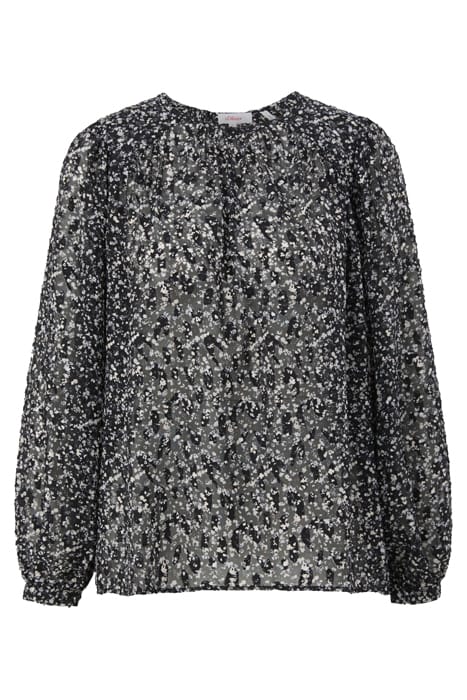 S.OLIVER BLOUSES GREY/BLACK 4