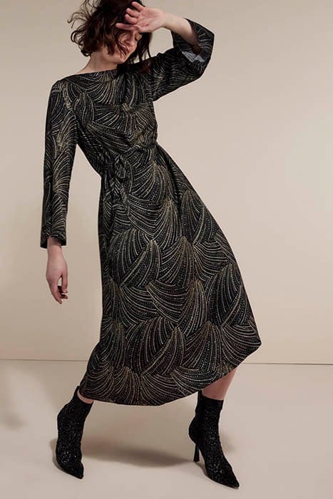25YEARS: DRESS SEQUINS PRINT BLACK 1
