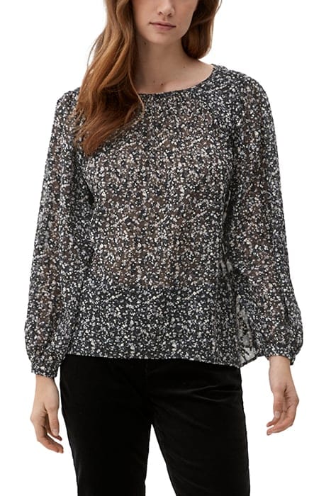 S.OLIVER BLOUSES GREY/BLACK 1