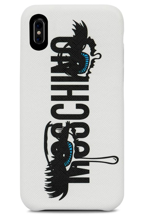 IPHONE X COVER #MOSCHINOEYES WHITE 1