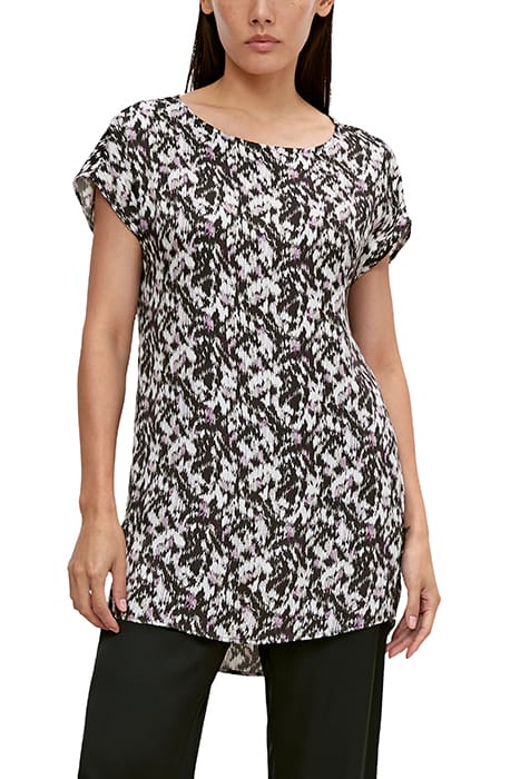 COMMA BLOUSES GREY/BLACK 1