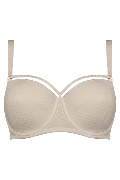 SPACE ODYSSEY CHECKERED IVORY BALCONY BRA 2
