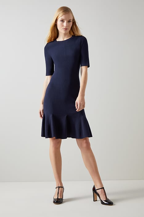 ANNMARIE KNIT MIDI DRESS NAVY 4