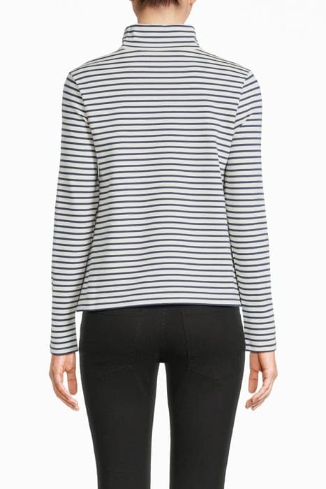 NAVY BLUE STRIPED KNIT TOP 2
