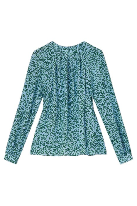 EDELINE - BLOUS GREEN/BLUE 4