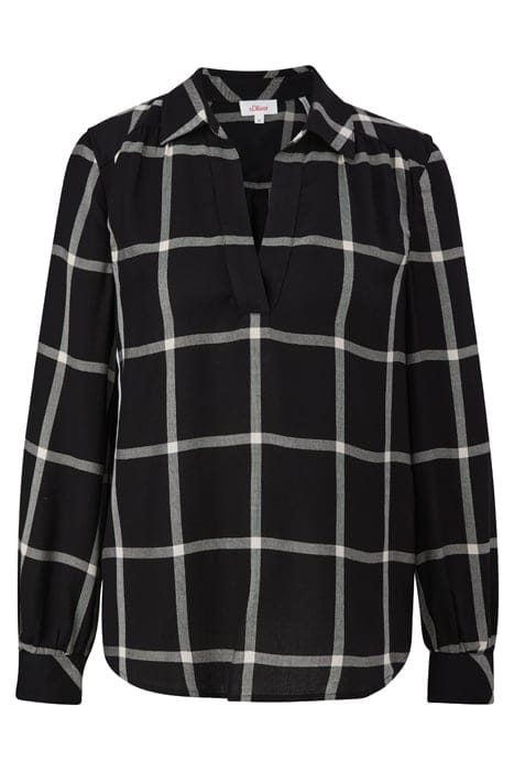 S.OLIVER BLOUSES GREY/BLACK 3