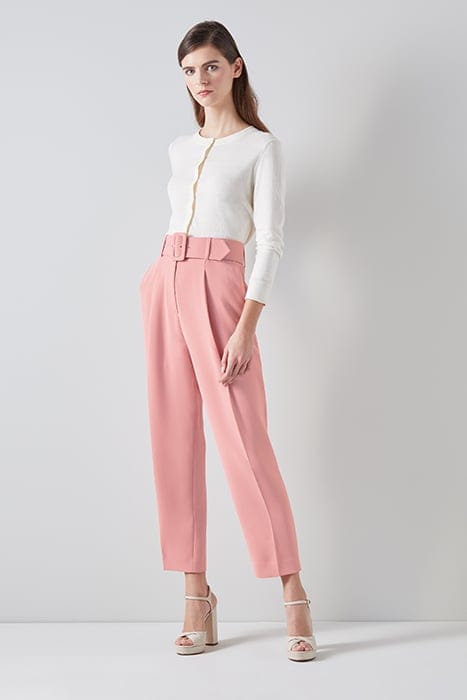 TABITHA CREPE STRAIGHT JEANS  ROSE 1