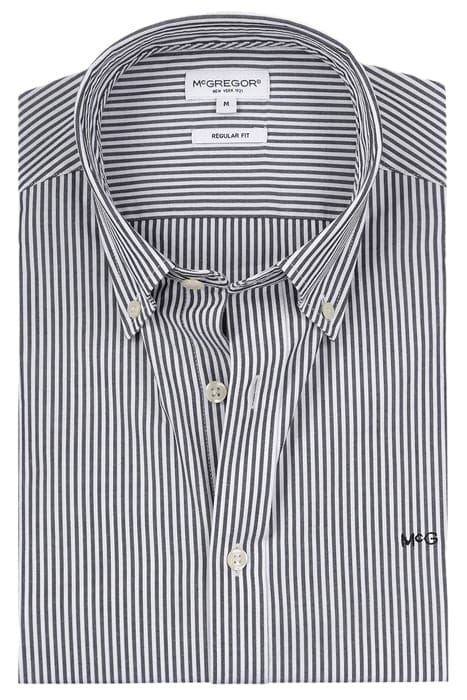 STRIPED POPLIN SHIRT NAVY 3