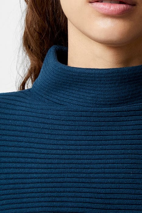 BABYSOFT RIB MOCK NECK JUMPER MARINE 4