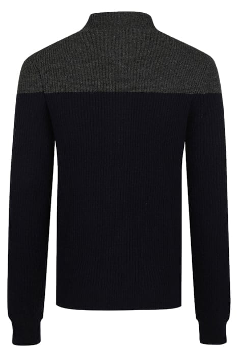 ZIP THRU BUTTON CARDIGAN NAVY 2