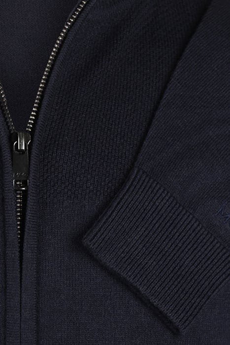 ZIP THRU CARDIGAN NAVY 3