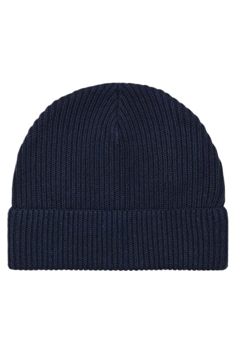 BEANIE ORGANIC COTTON-STRETCH NAVY 1