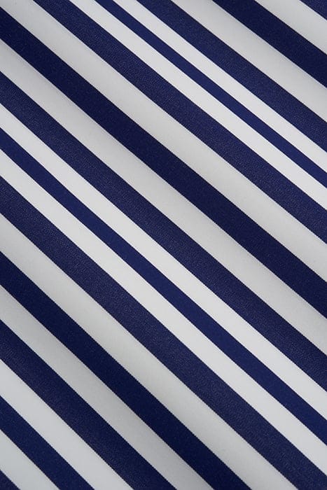 NAVY STRIPED TWILL EXTRA SLIM FIT SHIRT 8