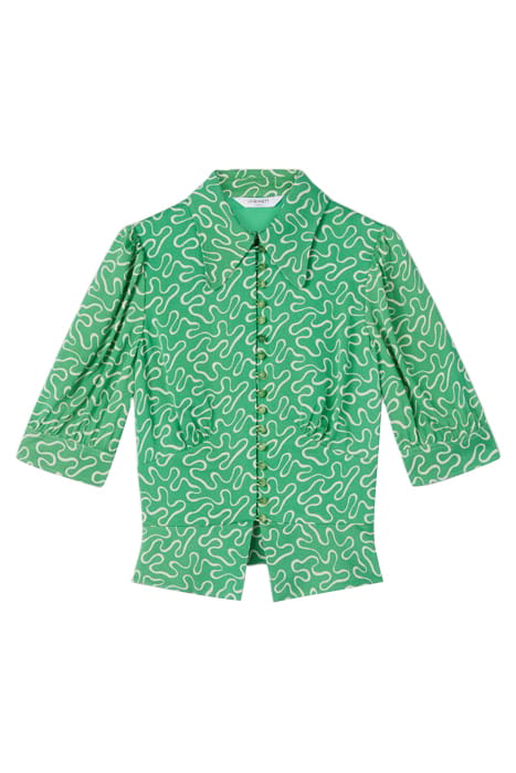 ELSIE SPOT BUTTON-DOWN SHIRT MULTICOLOR 4