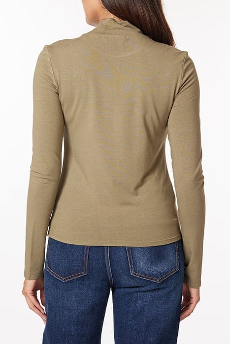 LONG SLEEVE MOCK NECK DUSTY GREEN 3