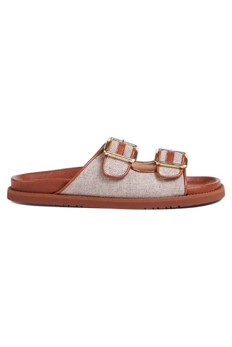 FLS SLIPPERS TAN 1
