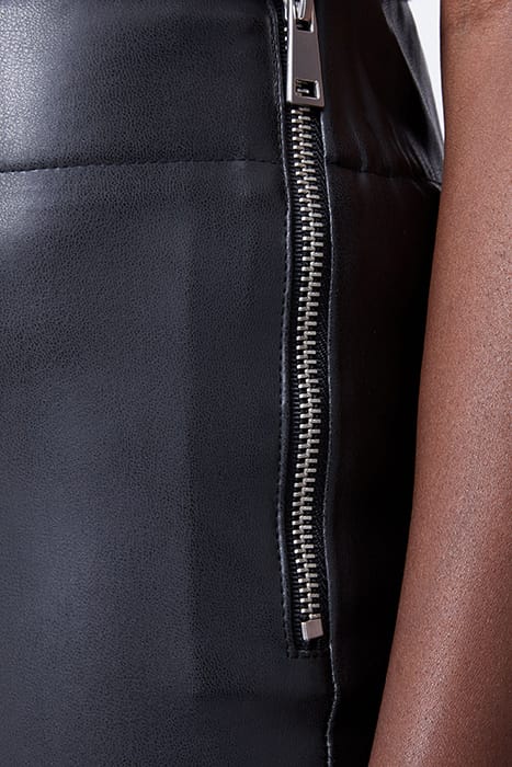 FAUX SIDE ZIP SKINNY TROUSER BLACK 4