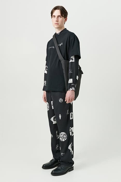 FADI PANTS BLACK AOP 1