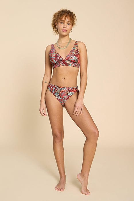 TABITHA BIKINI TOP RED PRINTED 1