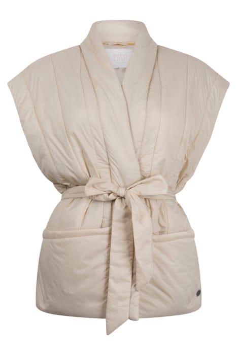 SLEEVELESS KIMONO ROMY OYSTER WHITE 2