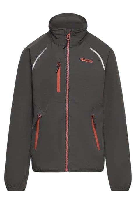 SJOA LIGHT SOFTSHELL YOUTH GIRL SOLID CHARCOAL 1