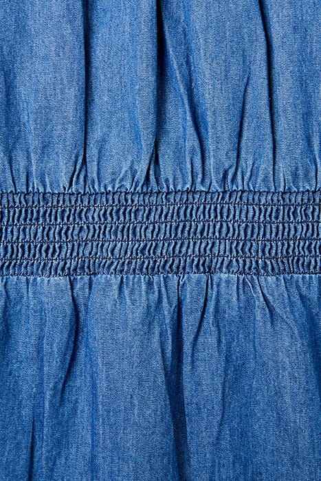 CHAMBRAY BTN-THRU DRESS LS K MARINE 3