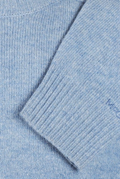 LAMBSWOOL CREW NECK SWEATER SKY BLUE 3