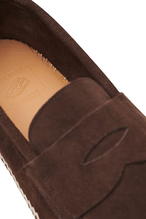 NO LABEL X ABARCA SUEDE ESPADRILLES DARK BROWN 3