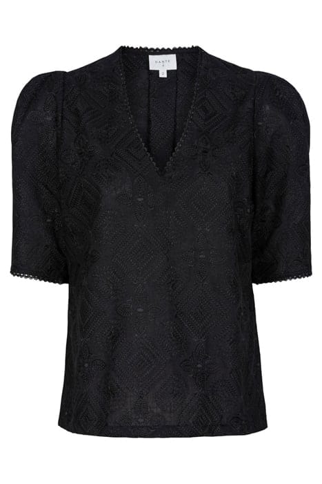 TELIMA EMBROIDERED TOP RAVEN 3