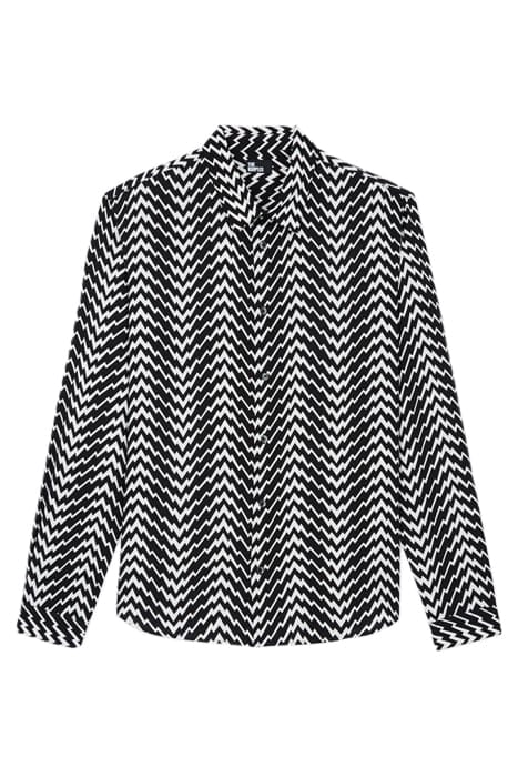 CHEMISE SLIM D BLACK WHITE 1