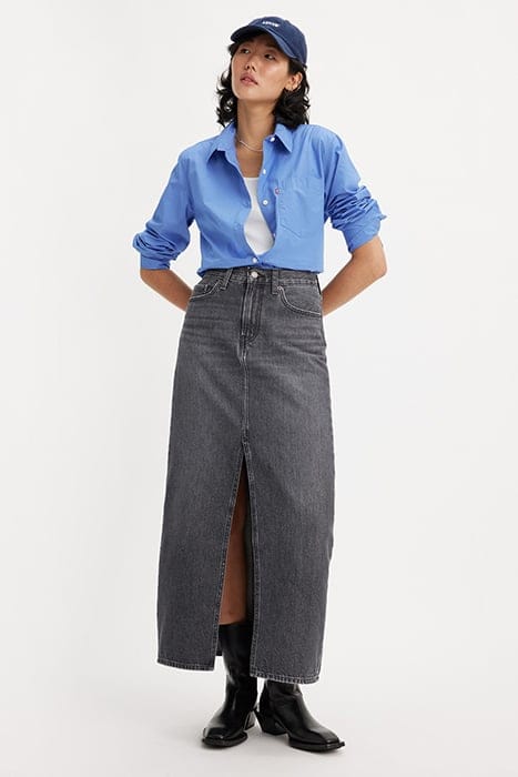 ANKLE DENIM SKIRT GREY 7