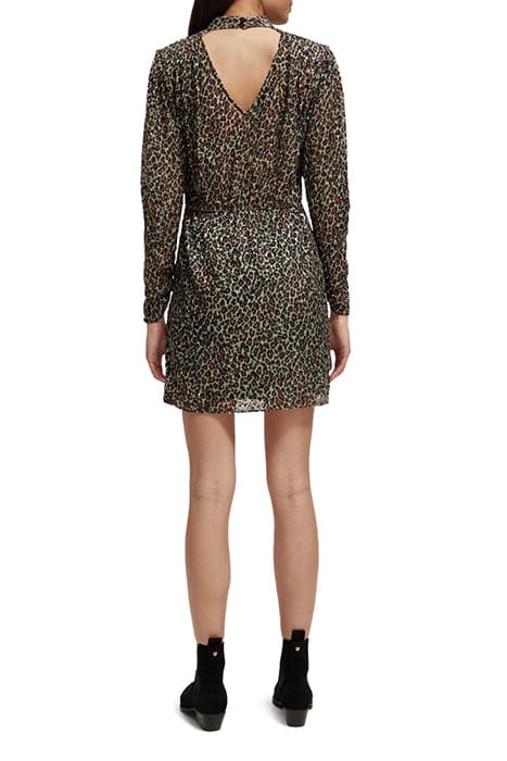 MOCK NECK MINI DRESS WITH OPEN BACK DETAIL CREATURES OF THE  3