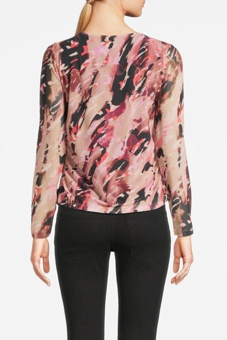 COMMA T-SHIRTS BROWN AOP 2