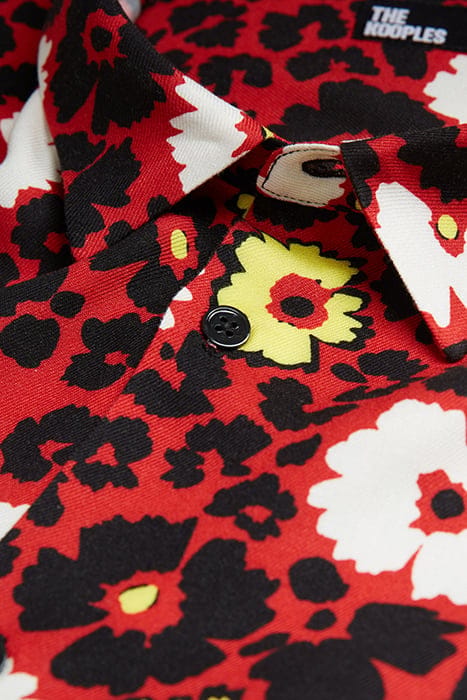 CHEMISE MANCHE LONGUE FLEURIE MULTICOLORE/RED 7