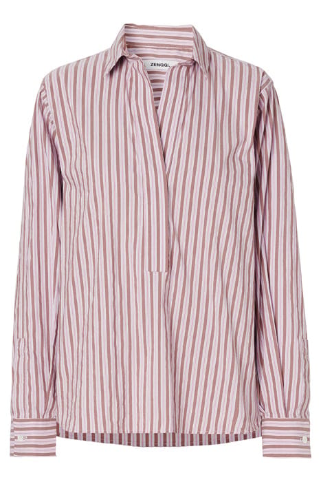 MAGGY POPLIN POLO TOP TWILIGHT 3