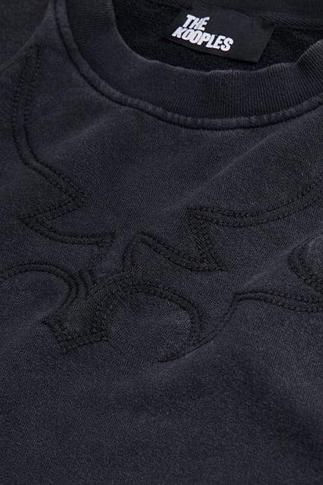 SWEAT WESTERN BLACK WASHED 2