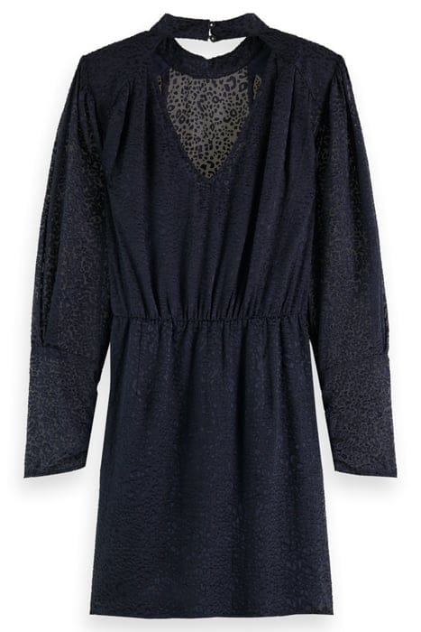 MOCK NECK MINI DRESS WITH OPEN BACK DETAIL NIGHT 5