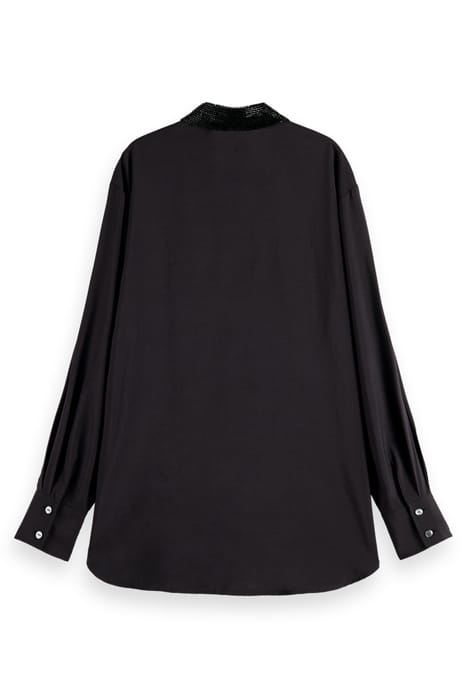 RELAXED FIT SHIRT WITH BEADED COLLAR AND CHEST POCKETS EVENI 5