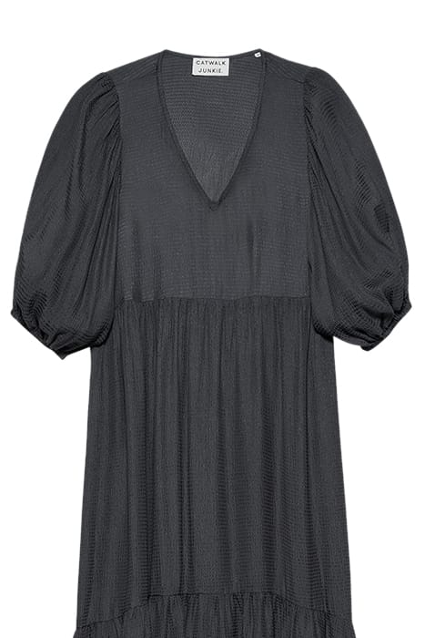 TIERED MAXI DRESS DARK GREY 2