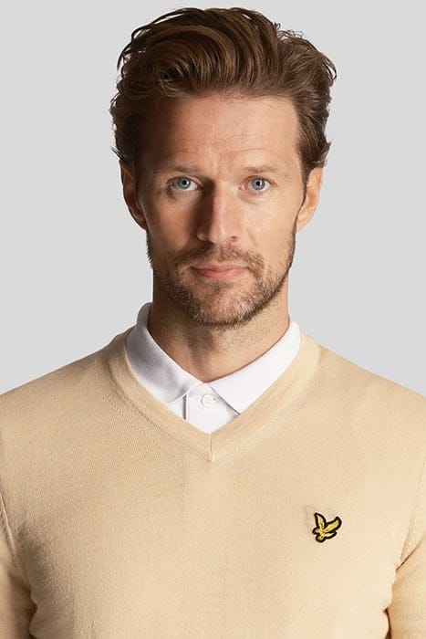 GOLF V NECK PULLOVER SAND DUNE 5
