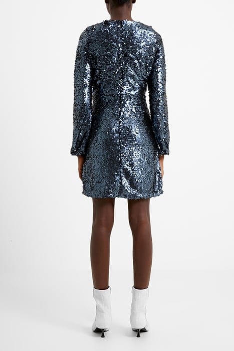 BISMA SEQUIN WRAP DRESS BLACK 3