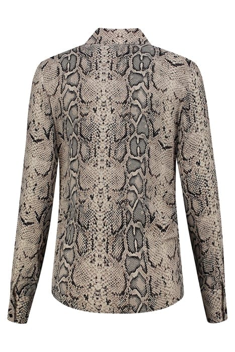 REESE SNAKE BLOUSE BRANDED SNAKE BROWN 2