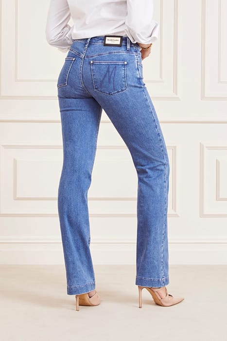MARCIANO BY GUESS SEXY BOOT MARA DENIM LIGHTER FLARED BLUE 2