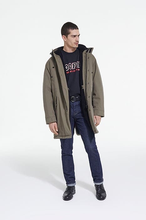 PARKA DOUBLEE DE FAUX MOUTON ALGUE 3