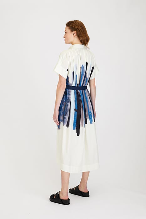 POPLIN PRINT DRESS SKYBLUE 2