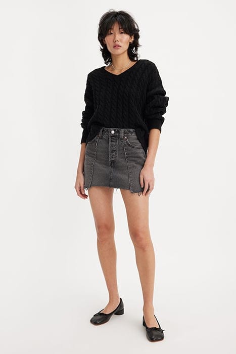 RECRAFTED MINI SKIRT GREY 2