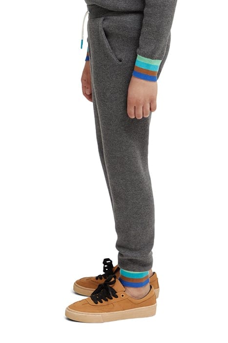 BOYS KNITTED SWEATPANTS CONTAINS ORGANIC COTTON ANTRA MELANG 6