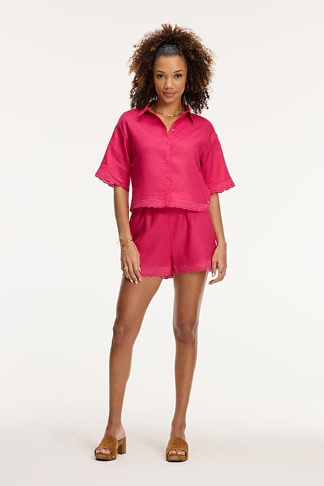 LADIES EMILY BLOUSE PARROT PINK 3